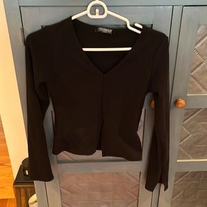 Fashionkilla black long sleeved top